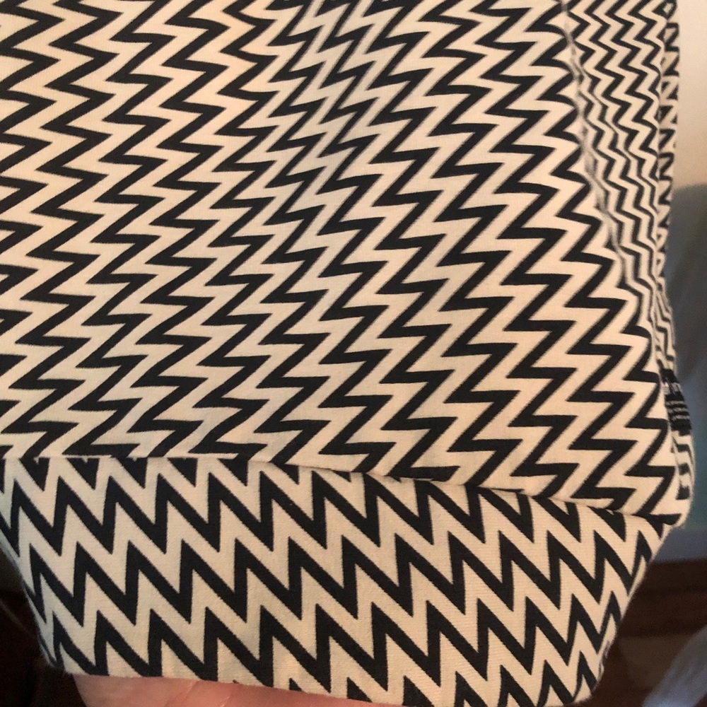 Adidas back zip shirt/jumper. Zigzag design